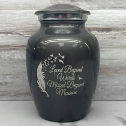 Customer Gallery - Loved Beyond Words Sharing Urn - Gunmetal Gray