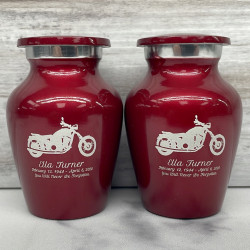 Customer Gallery - Motorcycle Keepsake Urn - Ruby Red