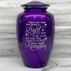 Customer Gallery - Light Remains Cremation Urn - Purple Luster