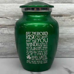 Customer Gallery - Irish Blessing Sharing Urn - Shamrock Green