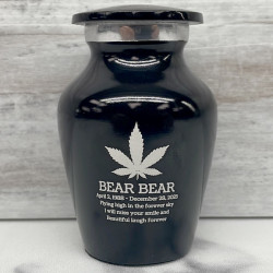 Customer Gallery - Marijuana Keepsake Urn - Jet Black