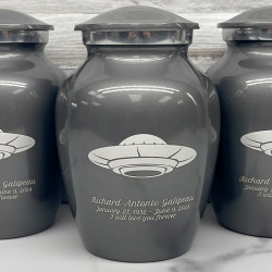Customer Gallery - UFO Sharing Urn - Gunmetal Gray