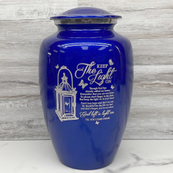 Customer Gallery - Keep the Light On Cremation Urn - Midnight Blue