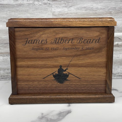 Customer Gallery - Fishing Boat Cremation Urn - Signature Walnut