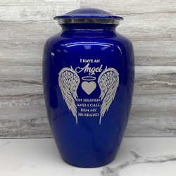 Customer Gallery - Husband Cremation Urn - Midnight Blue
