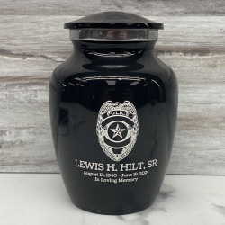 Customer Gallery - Police Sharing Urn - Jet Black
