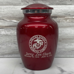 Customer Gallery - Marine Corps Sharing Urn - Ruby Red