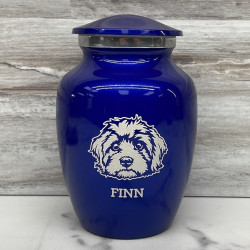 Customer Gallery - Cavapoo Dog Cremation Urn - Midnight Blue