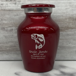Customer Gallery - Fishing Keepsake Urn - Ruby Red