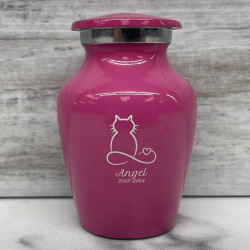Customer Gallery - Keepsake Infinite Love Cat Cremation Urn - Rose Pink