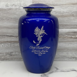 Customer Gallery - Natures Peace Hummingbird Cremation Urn - Midnight Blue