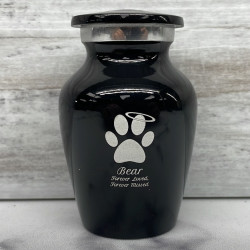 Customer Gallery - Keepsake Angel Paw Pet Cremation Urn - Jet Black