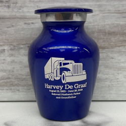 Customer Gallery - Semi Truck Keepsake Urn - Midnight Blue