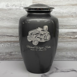 Customer Gallery - Riding Lawn Mower Cremation Urn - Gunmetal Gray