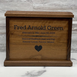 Customer Gallery - Signature Walnut Cremation Urn