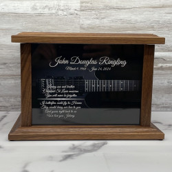 Customer Gallery - Electric Guitar Cremation Urn - Prestige Walnut