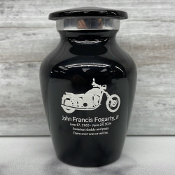 Customer Gallery - Motorcycle Keepsake Urn - Jet Black