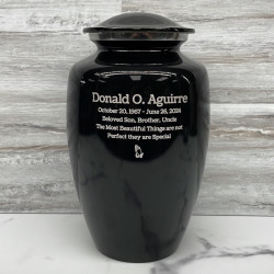 Customer Gallery - Jet Black Cremation Urn