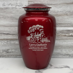 Customer Gallery - Train Cremation Urn - Ruby Red