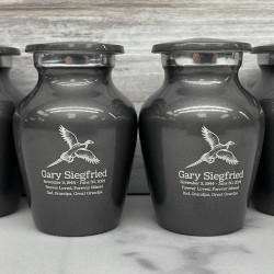 Customer Gallery - Pheasant Keepsake Urn - Gunmetal Gray