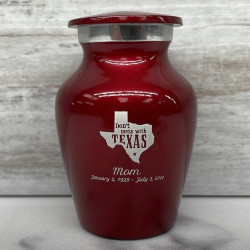 Customer Gallery - Don't Mess with Texas Keepsake Urn - Ruby Red