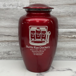 Customer Gallery - Slot Machine Cremation Urn - Ruby Red