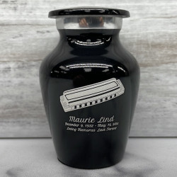 Customer Gallery - Harmonica Keepsake Urn - Jet Black