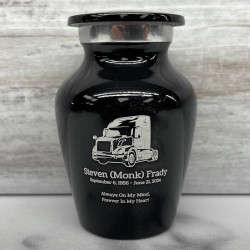 Customer Gallery - Semi Truck II Keepsake Urn - Jet Black