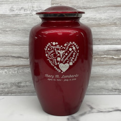 Customer Gallery - Nurse Cremation Urn - Ruby Red
