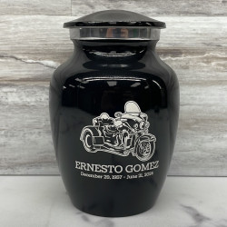 Customer Gallery - 3 Wheel Motorcycle Sharing Urn - Jet Black
