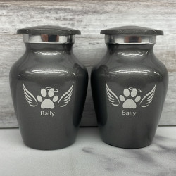 Customer Gallery - Keepsake Angel Wings Pet Cremation Urn - Gunmetal Gray