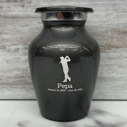 Customer Gallery - Golf Keepsake Urn - Gunmetal Gray