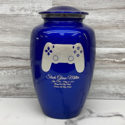 Customer Gallery - Gaming Controller Cremation Urn - Midnight Blue