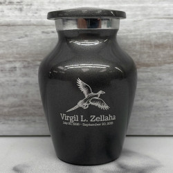Customer Gallery - Pheasant Keepsake Urn - Gunmetal Gray