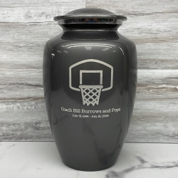 Customer Gallery - Basketball Hoop Cremation Urn - Gunmetal Gray