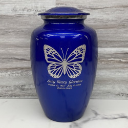 Customer Gallery - Butterfly Cremation Urn - Midnight Blue