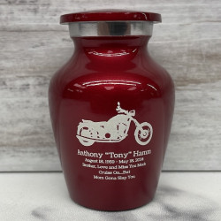 Customer Gallery - Motorcycle Keepsake Urn - Ruby Red