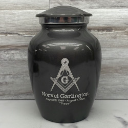 Customer Gallery - Masonic Sharing Urn - Gunmetal Gray