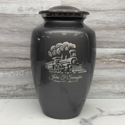 Customer Gallery - Train Cremation Urn - Gunmetal Gray
