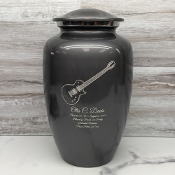 Customer Gallery - Electric Guitar Cremation Urn - Gunmetal Gray