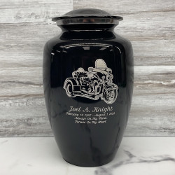 Customer Gallery - 3 Wheel Motorcycle Cremation Urn - Jet Black