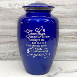 Customer Gallery - Goodbyes Are Not Forever Cremation Urn - Midnight Blue