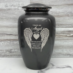 Customer Gallery - Husband Cremation Urn - Gunmetal Gray