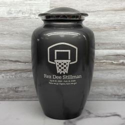 Customer Gallery - Basketball Hoop Cremation Urn - Gunmetal Gray