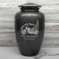 Customer Gallery - Riding with Angels Motorcycle Cremation Urn - Gunmetal Gray
