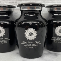 Customer Gallery - Sunflower Keepsake Urn - Jet Black