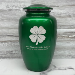 Customer Gallery - 4 Leaf Clover Cremation Urn - Shamrock Green