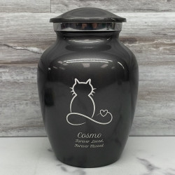 Customer Gallery - Infinite Love Cat Cremation Urn - Gunmetal Gray