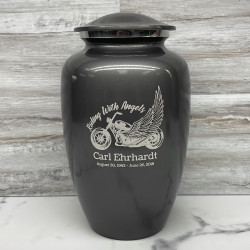 Customer Gallery - Riding with Angels Motorcycle Cremation Urn - Gunmetal Gray