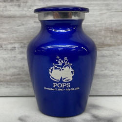 Customer Gallery - Beer Keepsake Urn - Midnight Blue
